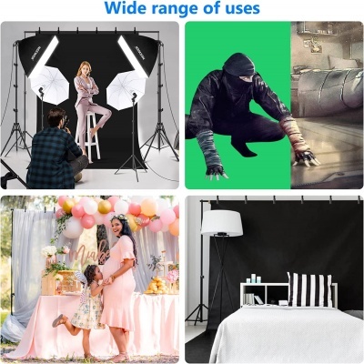 Kit&#x20;de&#x20;Ilumina&#x00E7;&#x00E3;o&#x20;Cont&#x00ED;nua&#x20;com&#x20;Guarda-Chuva&#x20;e&#x20;Softboxes