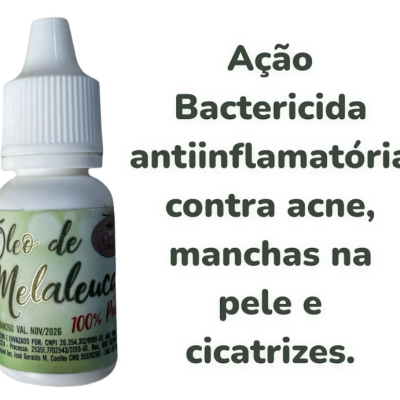 Óleo Melaleuca Fungos Micoses Nas Unhas 100% Uso Pele Cabelo