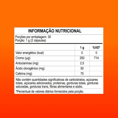 Super Caps Laranja Moro Hd 60caps Termogênico