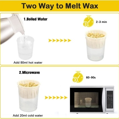 Kit Depilação Nasal Homens e Mulheres 100 g com Acessórios