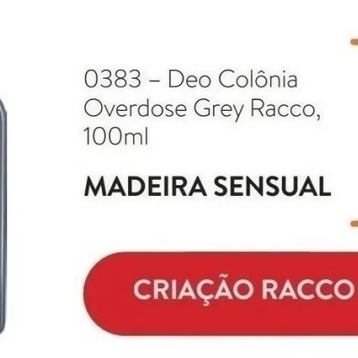 Col&#x00F4;nia&#x20;Overdose&#x20;Grey&#x20;Racco&#x20;-&#x20;100&#x20;Ml