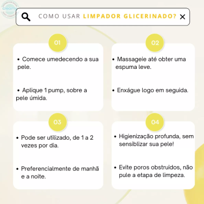 Creamy Limpador Glicerinado Antioleosidade  Skincare 200ml ✅PRONTA ENTREGA