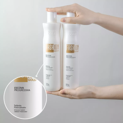 Kit&#x20;Escova&#x20;Progressiva&#x20;Fashion&#x20;Gold&#x20;500ml&#x20;-&#x20;&#x2705;PRONTA&#x20;ENTREGA