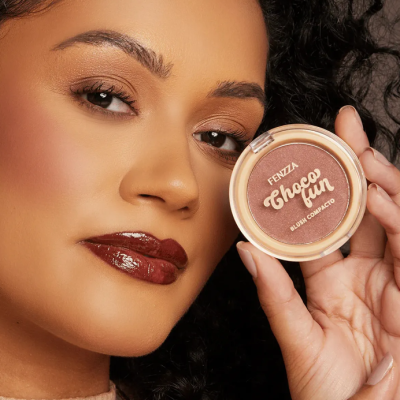 Blush Compacto - Choco Fun - Fenzza Tom  Belga Blush Compacto - Choco Fun - Fenzza Tom  Belga