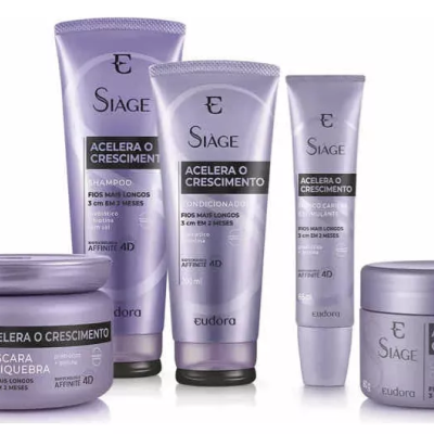Combo Siàge Acelera Crescimento 4D (5 itens) Combo Siàge Acelera Crescimento 4D (5 itens)