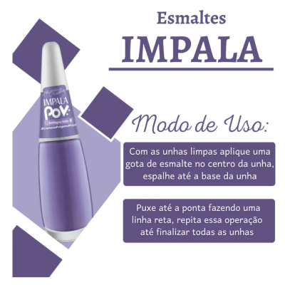 Kit 12 Esmaltes Impala Pov: Nova Coleção Blogueiras Diversificado