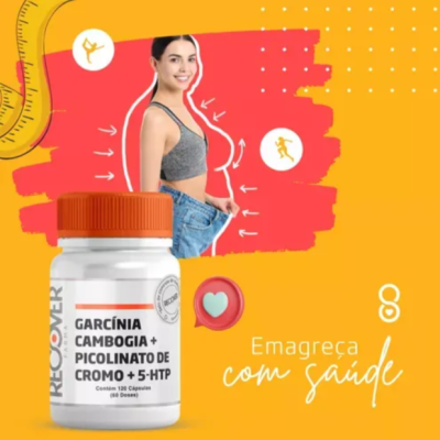 Garcinia Cambogia + Picolinato De Cromo + 5-htp - 120 Caps Sabor Natural
