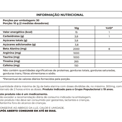 Pré-Treino Big Boom 300g Sabor Frutas Vermelhas