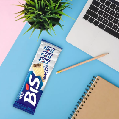 Lacta&#x20;Bis&#x20;Wafer&#x20;Cobertura&#x20;Chocolate&#x20;Branco&#x20;Pacote&#x20;126g