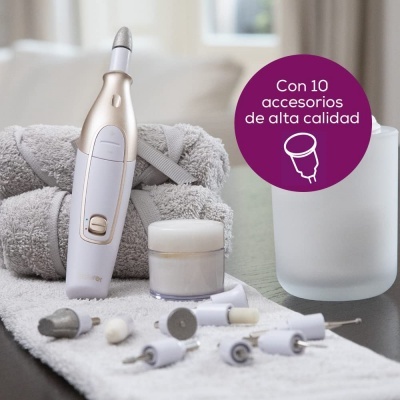 Broca  Manicure Pedicure  Luz LED + 10 Acessórios Alta Qualidade