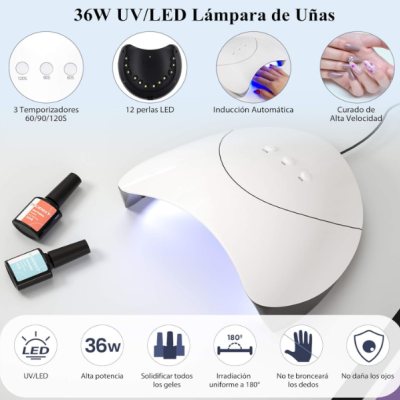 Kit&#x20;3&#x20;-&#x20;Unhas&#x20;Gel&#x20;com&#x20;Catalisador&#x20;UV&#x2F;LED&#x20;&#x2013;&#x20;12&#x20;Cores&#x20;Vernizes&#x20;Gel,&#x20;Base,&#x20;Top&#x20;Coat&#x20;Fosco&#x20;e&#x20;Brilhante&#x20;&#x2705;PRONTA&#x20;ENTREGA
