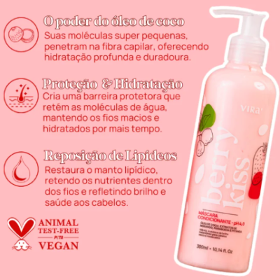 VIRÁ - KIT BERRY KISS HIDRATAÇÃO