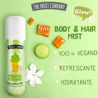 Hair & Body Mist 200 ml | aroma monoi, pistácio e caramelo -  The Fruit Company Hair & Body Mist 200 ml | aroma monoi, pistácio e caramelo -  The Fruit Company