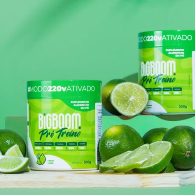 Pré-Treino BigBoom 300g Sabor Limão Pré-Treino BigBoom 300g Sabor Limão