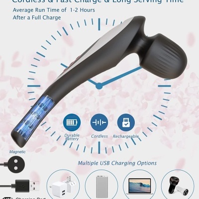 Massajador sem Fios para Músculos das Costas  Pescoço Ombro Pés