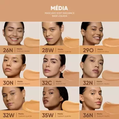 Mascavo&#x20;Soft&#x20;Radiance&#x20;Base&#x20;-&#x20;Pele&#x20;M&#x00E9;dia&#x20;com&#x20;Subtom&#x20;Neutro