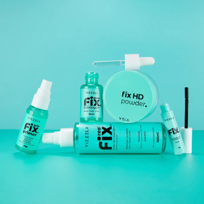 Kit&#x20;Vizzela&#x20;Fix&#x20;Vegano&#x20;3x1&#x20;Hd&#x20;Powder&#x20;&#x2B;&#x20;Grip&#x20;Primer&#x20;&#x2B;&#x20;Brow&#x20;Up
