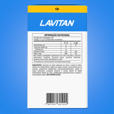 Lavitan&#x20;C&#x00E1;lcio&#x20;&#x2B;&#x20;Vitamina&#x20;D&#x20;1.000&#x20;UI&#x20;60&#x20;comp