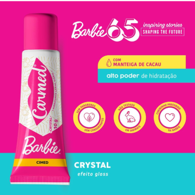 Hidratante Labial Carmed Barbie Crystal✅PRONTA ENTREGA