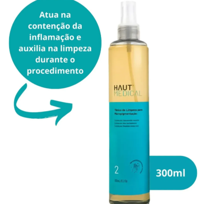 Tônico de Limpeza para Micropigmentação Haut Medical - 300ml Tônico de Limpeza para Micropigmentação Haut Medical - 300ml