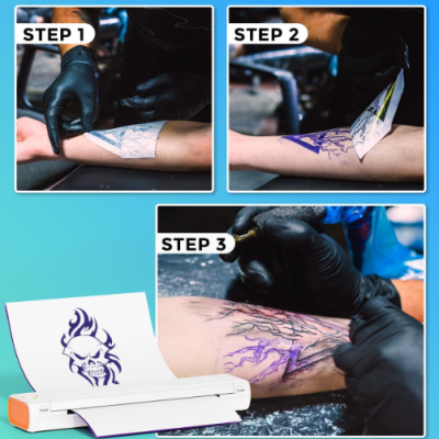 Impressora&#x20;T&#x00E9;rmica&#x20;de&#x20;Tatuagem&#x20;sem&#x20;Fio&#x20;A4&#x20;-&#x20;V&#x00E1;rias&#x20;Cores&#x20;&#x2705;PRONTA&#x20;ENTREGA
