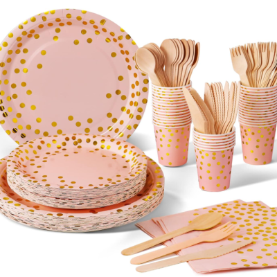 Kit de Festa Louça de Festa 140 Peças Cores Variadas