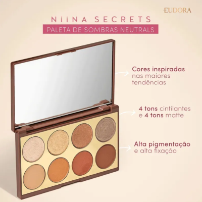 Palette&#x20;De&#x20;Sombras&#x20;Neutrals&#x20;5,6g&#x20;Niina&#x20;Secrets