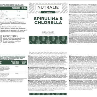 Spirulina&#x20;e&#x20;Chlorella,&#x20;1800mg&#x20;Detox,&#x20;Energy,&#x20;Efeito&#x20;Saciante,&#x20;Vegan,&#x20;180&#x20;C&#x00E1;psulas&#x20;&#x2705;PRONTA&#x20;ENTREGA