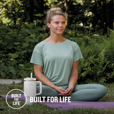 Stanley Cup Térmico Aço Inoxidável Bebidas Quentes e Frias - Rosa Quartz