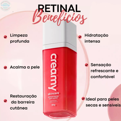 Creamy Sérum Facial Retinal  Noturno Anti Aging 30g ✅PRONTA ENTREGA Creamy Sérum Facial Retinal  Noturno Anti Aging 30g ✅PRONTA ENTREGA