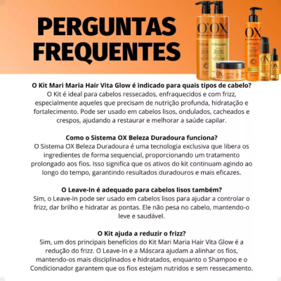 Kit&#x20;Ox&#x20;Mari&#x20;Maria&#x20;Hair&#x20;Vita&#x20;Glow&#x20;Defrizante&#x20;Com&#x20;7