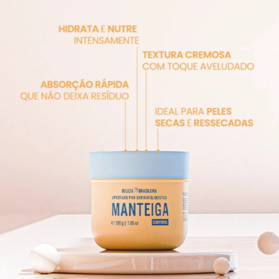 Manteiga Hidratante Corporal - Beleza Brasileira Manteiga Hidratante Corporal - Beleza Brasileira