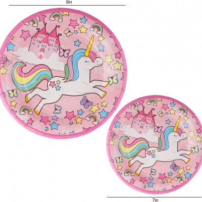 Kit&#x20;Descart&#x00E1;veis&#x20;Unic&#x00F3;rnio&#x20;82&#x20;Pe&#x00E7;as&#x20;Festa&#x20;de&#x20;Anivers&#x00E1;rio