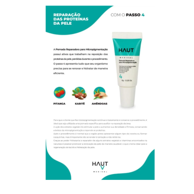 Pomada Reparadora Pós Micropigmentação - Haut Medical Pomada Reparadora Pós Micropigmentação - Haut Medical