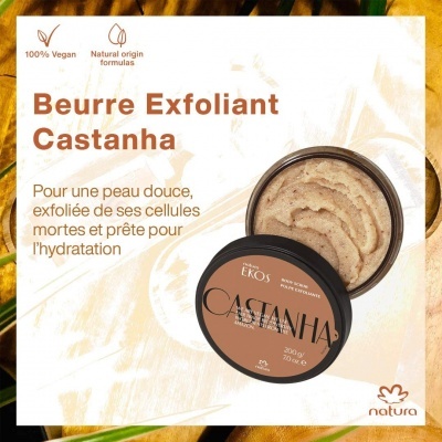 NATURA&#x20;-&#x20;Polpa&#x20;Esfoliante&#x20;Corporal&#x20;Castanha&#x20;Natura&#x20;Ekos
