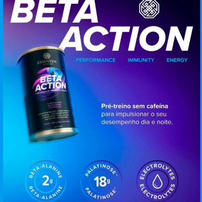 Essential Nutriton Pré Treino Beta Action Jabuticaba/Romã 630g