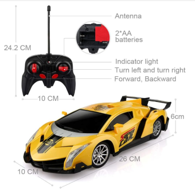 Carro&#x20;Telecomandado&#x20;Amarelo&#x20;&#x7C;&#x20;Prenda&#x20;de&#x20;Natal