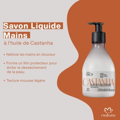 NATURA&#x20;-&#x20;Sabonete&#x20;L&#x00ED;quido&#x20;de&#x20;M&#x00E3;os&#x20;Castanha&#x20;do&#x20;Brasil