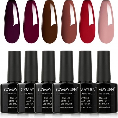 &#x26A1;BEST&#x20;SELLER&#x20;-&#x20;Kit&#x20;Vernizes&#x20;em&#x20;Gel&#x20;6&#x20;Cores&#x20;com&#x20;Varia&#x00E7;&#x00F5;es