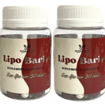Mundial Caps Lipo Bari 30 Cápsulas Inibidor De Apetite