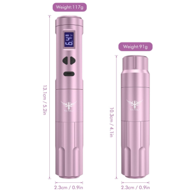 Caneta&#x20;Tatoo&#x20;sem&#x20;Fios&#x20;Arma&#x00E7;&#x00E3;o&#x20;Liga&#x20;de&#x20;Alum&#x00ED;nio&#x20;Rosa&#x20;&#x2705;PRONTA&#x20;ENTREGA