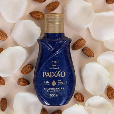 Paixão Óleo Corporal Inspiradora Rosas Brancas 100ml Paixão Óleo Corporal Inspiradora Rosas Brancas 100ml