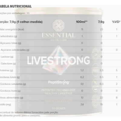 LiveStrong Chocolate – Essential Nutrition - 237g