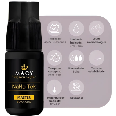 Kit Finalizador Instant Cure E Cola Nano Tek  Macy Korea