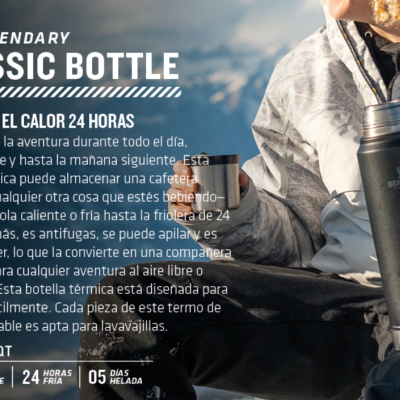 Stanley Classic Legendary Botella Termica - Mantiene Frio ou Quente 15-45 Horas - Termo Café - Cinza ✅PRONTA ENTREGA