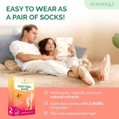 Máscara Esfoliante para Pés Dermatologicamente Testada