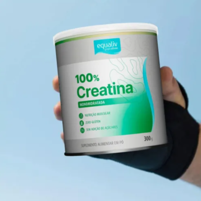 Equaliv Creatina 100% Monohidratada  300g Sem Sabor Equaliv Creatina 100% Monohidratada  300g Sem Sabor