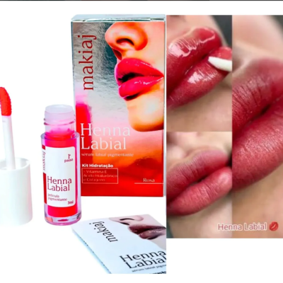 Henna Labial Rosa Makiaj Sérum Hidratante Henna Labial Rosa Makiaj Sérum Hidratante