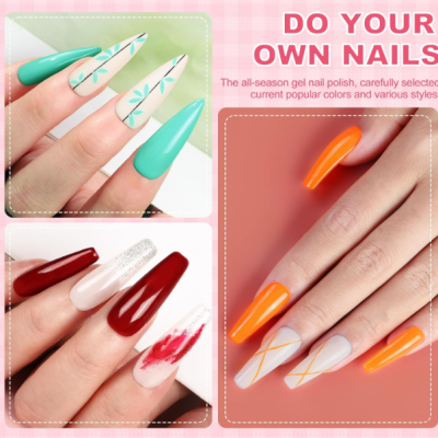 Kit Unhas Gel 40 Peças  –  Manicure Profissional ✅PRONTA ENTREGA