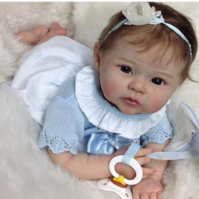 Boneca Reborn Baby Dolls Verdadeiro Originais Olhos Abertos